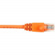 Black Box CAT6 Value Line Patch Cable, Stranded, Orange, 15-ft. (4.5-m), 10-Pack - 15 ft Category 6 Network Cable for Network Device - First End: 1 x RJ-45 Male Network - Second End: 1 x RJ-45 Male Network - Patch Cable - Gold Plated Contact - Orange - 10