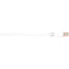 Black Box CAT6 Value Line Patch Cable, Stranded, White, 15-ft. (4.5-m) - 15 ft Category 6 Network Cable for Network Device - First End: 1 x RJ-45 Male Network - Second End: 1 x RJ-45 Male Network - Patch Cable - Gold Plated Contact - White - 1 Pack - RoHS