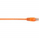 Black Box CAT6 Value Line Patch Cable, Stranded, Orange, 20-ft. (6.0-m) - 20 ft Category 6 Network Cable for Network Device - First End: 1 x RJ-45 Male Network - Second End: 1 x RJ-45 Male Network - Patch Cable - Gold Plated Contact - Orange - 1 Pack - Ro