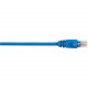 Black Box CAT6 Value Line Patch Cable, Stranded, Blue, 25-ft. (7.5-m) - 25 ft Category 6 Network Cable for Network Device - First End: 1 x RJ-45 Male Network - Second End: 1 x RJ-45 Male Network - Patch Cable - Gold Plated Contact - Blue - 1 Pack - RoHS C