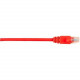 Black Box CAT6 Value Line Patch Cable, Stranded, Red, 25-ft. (7.5-m) - 25 ft Category 6 Network Cable for Network Device - First End: 1 x RJ-45 Male Network - Second End: 1 x RJ-45 Male Network - Patch Cable - Gold Plated Contact - Red - 1 Pack - RoHS Com