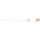 Black Box CAT6 Value Line Patch Cable, Stranded, White, 25-ft. (7.5-m) - 25 ft Category 6 Network Cable for Network Device - First End: 1 x RJ-45 Male Network - Second End: 1 x RJ-45 Male Network - Patch Cable - Gold Plated Contact - White - 1 Pack - RoHS