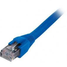 Comprehensive Cat6 Snagless Solid Plenum Shielded Blue Patch Cable 50ft - 50 ft Category 6 Network Cable for Network Device - First End: 1 x RJ-45 Male Network - Second End: 1 x RJ-45 Male Network - 19.38 MB/s - Patch Cable - Shielding - Blue CAT6SHP-50BL