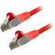 Comprehensive Cat6 Snagless Shielded Ethernet Cable, Red, 7ft - 7 ft Category 6 Network Cable for Network Device - First End: 1 x RJ-45 Male Network - Second End: 1 x RJ-45 Male Network - 125 MB/s - Patch Cable - Shielding - Nickel Plated Connector - Gold