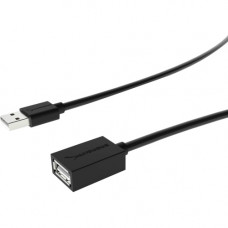 Sabrent 22AWG USB 2.0 Extension Cable - A-Male to A-Female [Black] 3 Feet - 3 ft USB Data Transfer Cable for Computer, Keyboard, Mouse, Camera, Portable Hard Drive, Printer, IP Phone - First End: 1 x Type A Male USB - Second End: 1 x Type A Female USB - E