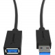 Sabrent 22AWG USB 3.0 Extension Cable - A-Male to A-Female [Black] 6 Feet - 6 ft USB Data Transfer Cable for Computer, Tablet, USB Hub, Printer, Portable Hard Drive, Mouse, Keyboard, Flash Drive - First End: 1 x Type A Male USB - Second End: 1 x Type A Fe