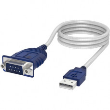 Sabrent USB 2.0 to Serial (9-Pin) DB-9 RS-232 Converter Cable, 6-Feet - 6 ft Serial/USB Data Transfer Cable for PC, MAC, PDA, Digital Camera, Cellular Phone, Modem, ISDN Termination Adapter, Network Switch, Printer - First End: 1 x 9-pin DB-9 Male Serial 