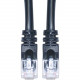 SIIG CB-C60011-S1 Cat.6 UTP Cable - 1 ft Category 6 Network Cable - First End: 1 x RJ-45 Male Network - Second End: 1 x RJ-45 Male Network - Black CB-C60011-S1