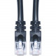 SIIG CB-C60011-S1 Cat.6 UTP Cable - 1 ft Category 6 Network Cable - First End: 1 x RJ-45 Male Network - Second End: 1 x RJ-45 Male Network - Black CB-C60011-S1