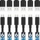 Sabrent 6-Pack 22AWG Premium 6ft USB-C to USB A 2.0 Sync and Charge Cables (CB-C6X6) - 6 ft USB/USB-C Data Transfer Cable for Smartphone, Tablet, Peripheral Device, PC, Hard Drive, Printer - First End: 1 x Type A Male USB - Second End: 1 x Type C Male USB