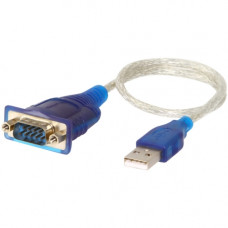 Sabrent USB 2.0 To Serial DB9 Male (9 Pin) RS232 Cable Adapter - 1 ft Serial/USB Data Transfer Cable for Cellular Phone, PDA, Digital Camera, Modem - First End: 1 x Type A Male USB - Second End: 1 x DB-9 Male Serial - 50 Pack CB-DB9P-PK50