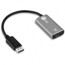 SIIG DisplayPort 1.4 to HDMI Adapter - 8K 60Hz Male to Female - Compliant with HDMI 2.1, HDR 10, HDCP 2.2/1.4 - Aluminum Design CB-DP2611-S1