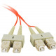 SIIG 2M Multimode 62.5/125 Duplex Fiber Patch Cable SC/SC - 2 x SC Male Network - 2 x SC Male Network - Orange - RoHS Compliance CB-FE0211-S1