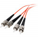 SIIG 2M Multimode 62.5/125 Duplex Fiber Patch Cable ST/ST - 2 x ST Male Network - 2 x ST Male Network - Orange - RoHS Compliance CB-FE0311-S1