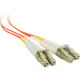 SIIG 10m Multimode 50/125 Duplex Fiber Patch Cable LC/LC - 2 x LC Male Network - 2 x LC Male Network - Orange - RoHS Compliance CB-FE0E11-S1