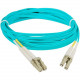 SIIG 5M 10Gb Aqua Multimode 50/125 Duplex Fiber Patch Cable LC/LC - Fiber Optic for Network Device - 5m - 1 Pack - 2 x LC Male Network - 2 x LC Male Network - Aqua - RoHS Compliance CB-FE0M11-S1