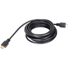 SIIG CB-H20612-S1 HDMI Cable - 16.40 ft HDMI A/V Cable - First End: 1 x HDMI (Type A) Male Digital Audio/Video - Second End: 1 x HDMI (Type A) Male Digital Audio/Video - Shielding - Black - RoHS Compliance CB-H20612-S1