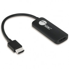 SIIG HDMI to DisplayPort 1.2 4K 60Hz Converter Adapter - NOT a Bi-Directional Adapter - Compliant with HDMI 2.0a & HDCP 2.2 CB-H21811-S1