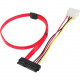 SIIG SFF-8482 to SATA Cable with LP4 Power - 1.48 ft SAS/SATA Data Transfer Cable for Hard Drive - First End: 1 x SFF-8482 SAS - Second End: 1 x LP4 Male Power, Second End: 1 x SATA - Shielding - Red - 1 Pack - RoHS, TAA Compliance CB-S20811-S1
