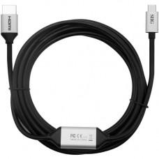 SIIG USB-C to HDMI 4K 60Hz Active Cable - 3M - 9.80 ft HDMI/USB A/V Cable for Workstation, Computer, Ultrabook, Notebook - First End: 1 x HDMI (Type A) Male Digital Audio/Video - Second End: 1 x USB Type C Male Thunderbolt 3 - 21.6 Gbit/s - Supports up to