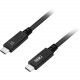 SIIG USB 3.1 Type-C Gen 2 Cable 60W - 1M - 3.28 ft USB Data Transfer Cable for Power Adapter, Desktop Computer, Notebook, Tablet, Smartphone - First End: 1 x Type C Male USB - Second End: 1 x Type C Male USB - 10 Gbit/s - Nickel Plated Connector - Black C