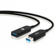 SIIG USB 3.0 AOC Male to Female Active Cable - 30M - Active Optical Cable 100ft - 5Gbps Data Transfer Rate CB-US0U11-S1