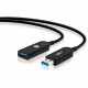 SIIG USB 3.0 AOC Male to Female Active Cable - 50M - Delivers SuperSpeed USB Data Rates up to 5Gbps CB-US0V11-S1