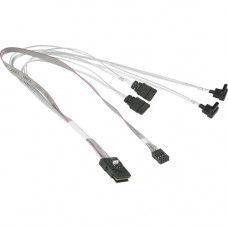 Supermicro MiniSAS to 4x SATA 43/43/33/33/43cm Cable (CBL-0287L-01) - 1.41 ft Mini-SAS/SATA Data Transfer Cable for Storage System, Server - First End: 1 x SFF-8087 Mini-SAS - Second End: 4 x 7-pin SATA - 30 AWG CBL-0287L-01