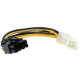 Supermicro 8-pin to 6-pin power Adapter - For Graphic Card - 4" Cord Length CBL-0308L