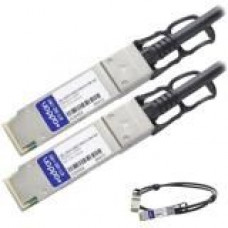 AddOn Dell Force10 CBL-QSFP-40GE-PASS-0.5M Compatible TAA Compliant 40GBase-CU QSFP+ to QSFP+ Direct Attach Cable (Passive Twinax, 0.5m) - 100% compatible and guaranteed to work - TAA Compliance CBL-QSFP-40GE-PASS-0.5M-AO