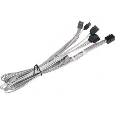 Supermicro Mini-SAS/SATA Data Transfer Cable - 2.46 ft Mini-SAS/SATA Data Transfer Cable for Server - First End: 1 x Mini-SAS HD - Second End: 4 x SATA - 1 Pack - TAA Compliance CBL-SAST-0591