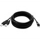 Mimo Monitors USB Cable 15-foot - 15 ft USB Data Transfer/Power Cable for Touchscreen Monitor, Monitor - First End: 1 x Type A Male USB, First End: 1 x Type A Male Power - Second End: 1 x Male Mini USB - Extension Cable - Black - 1 Pack - TAA Compliance C