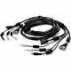 Vertiv Co AVOCENT KVM Cable - 10 ft, Dual Display, DVI-I, 1 x USB, 2 x Audio, Standard KVM cable CBL0121