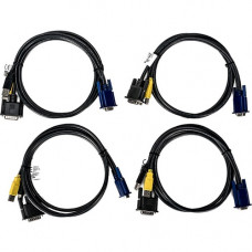 Vertiv Co AVOCENT 6-foot 26-Pin to VGA 4-Cable Bundle - 6 ft HD-26/VGA Video Cable for KVM Switch, Workstation - First End: 1 x HD-26 Video - Second End: 1 x HD-15 VGA - 4 Pack CBL0170-4