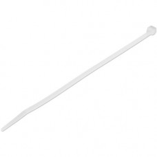 Startech.Com 100 Pack 8" Cable Ties - White Large Nylon/Plastic Zip Ties Adjustable Network Cable Wraps UL TAA - Cable ties for 1.6"/40 mm bundle diameter - Large nylon/plastic zip wraps for electrical/network cable/Tool-less/Industrial strength