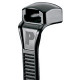 PANDUIT Contour-Ty Weather Resistant Cable Tie - Black - 1000 Pack - TAA Compliance CBR1.5M-M0
