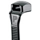 PANDUIT Contour-Ty Weather Resistant Cable Tie - Black - 1000 Pack - TAA Compliance CBR2S-M0