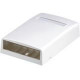 Panduit Mini-Com CBX4WH-AY Mounting Box - 4 x Total Number of Socket(s) - White - Acrylonitrile Butadiene Styrene (ABS) - TAA Compliance CBX4WH-AY