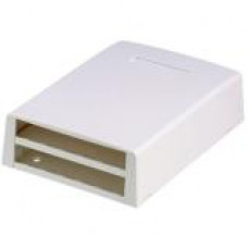 Panduit Mini-Com Mounting Box - 12 x Total Number of Socket(s) - 2-gang - Black - Acrylonitrile Butadiene Styrene (ABS) - TAA Compliance CBXF12BL-AY