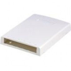 Panduit CBXF6WH-AY Mounting Box - 6 x Total Number of Socket(s) - White - Acrylonitrile Butadiene Styrene (ABS) - TAA Compliance CBXF6WH-AY