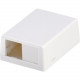 Panduit Mini-Com CBXJ2IG-A Mounting Box - 2 x Total Number of Socket(s) - International Gray - Acrylonitrile Butadiene Styrene (ABS) - TAA Compliance CBXJ2IG-A