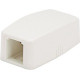 Panduit Mini-Com CBXQ1EI-A Mounting Box - 1 x Total Number of Socket(s) - Electric Ivory - Acrylonitrile Butadiene Styrene (ABS) CBXQ1EI-A