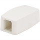 Panduit Mini-Com CBXQ1WH-A Mounting Box - 1 x Total Number of Socket(s) - White - Acrylonitrile Butadiene Styrene (ABS) CBXQ1WH-A