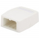 Panduit  PanNet Mini-Com CBXQ2AW-A Mounting Box - 2 x Total Number of Socket(s) - Arctic White - Acrylonitrile Butadiene Styrene (ABS) CBXQ2AW-A