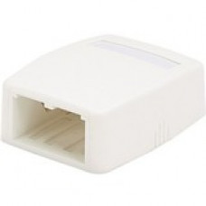 Panduit  PanNet Mini-Com CBXQ2EI-A Mounting Box - 2 x Total Number of Socket(s) - Electric Ivory - Acrylonitrile Butadiene Styrene (ABS) CBXQ2EI-A