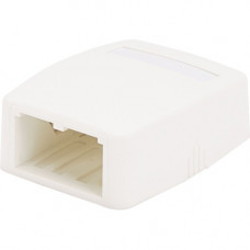 Panduit Mini-Com Mounting Box - 2 x Socket(s) - Off White CBXQ2IW-A