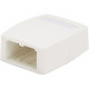 Panduit  PanNet Mini-Com CBXQ2WH-A Mounting Box - 2 x Total Number of Socket(s) - White - Acrylonitrile Butadiene Styrene (ABS) CBXQ2WH-A