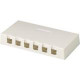 Panduit Mounting Box - 6 x Total Number of Socket(s) - International Gray - Acrylonitrile Butadiene Styrene (ABS) - TAA Compliance CBXSD6IG-AY