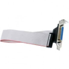 Brainboxes Low Profile LPT Printer Port Flylead - 11.81" DB-25/IDE Data Transfer Cable for Printer - First End: 1 x DB-25 Female Parallel - Second End: 1 x IDC Female IDE - RoHS, WEEE Compliance CC-412