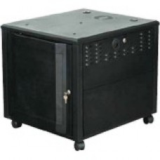 Avteq Rack Cabinet - 10U Rack Height x 19" Rack Width - 350 lb Maximum Weight Capacity CC-50